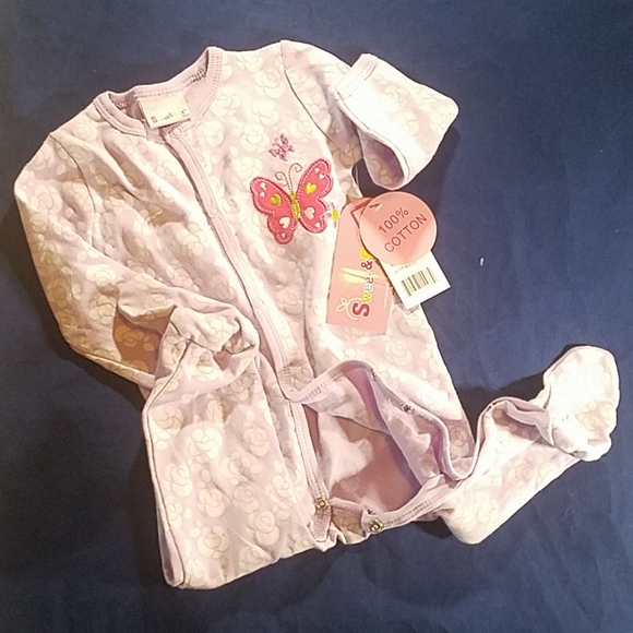 Onesie Sleeper, Sweet & Soft, 6/9 months - Picture 4 of 7